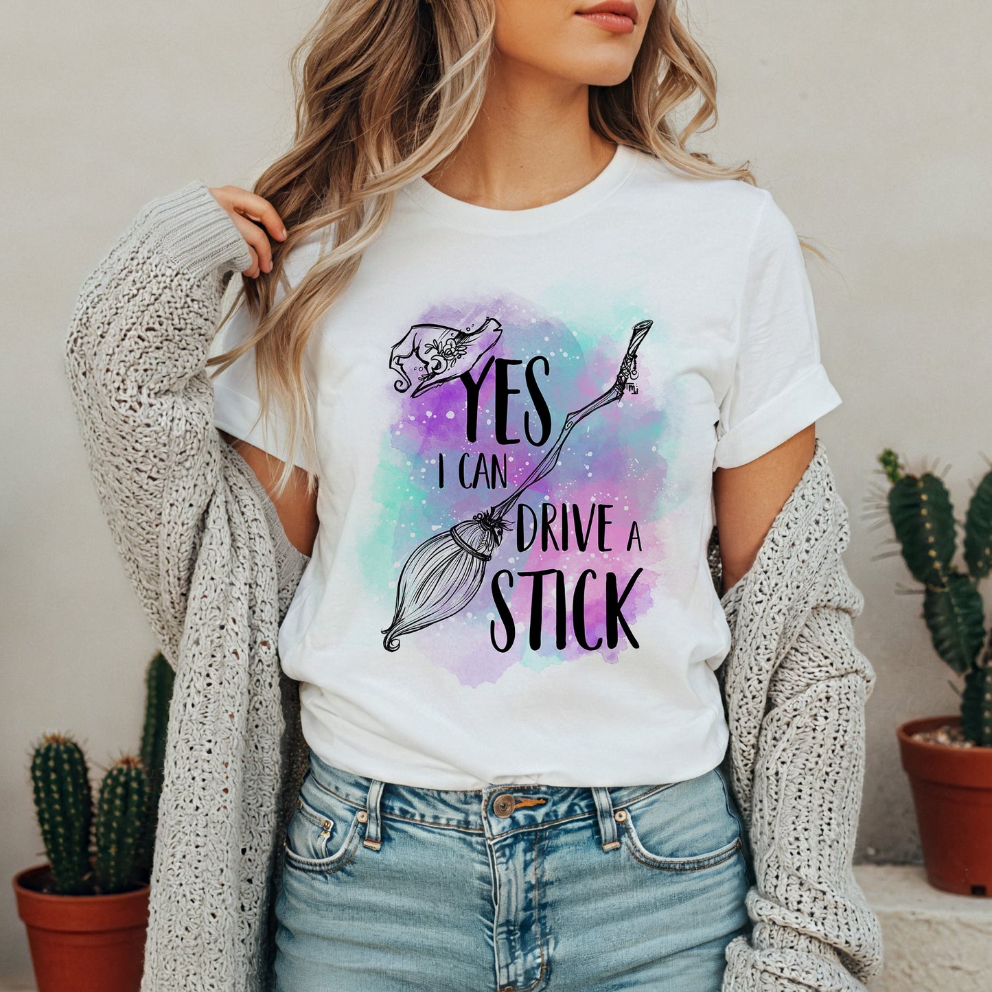 Yes I Can Drive a Stick T-Shirt Donna | Midnight Art