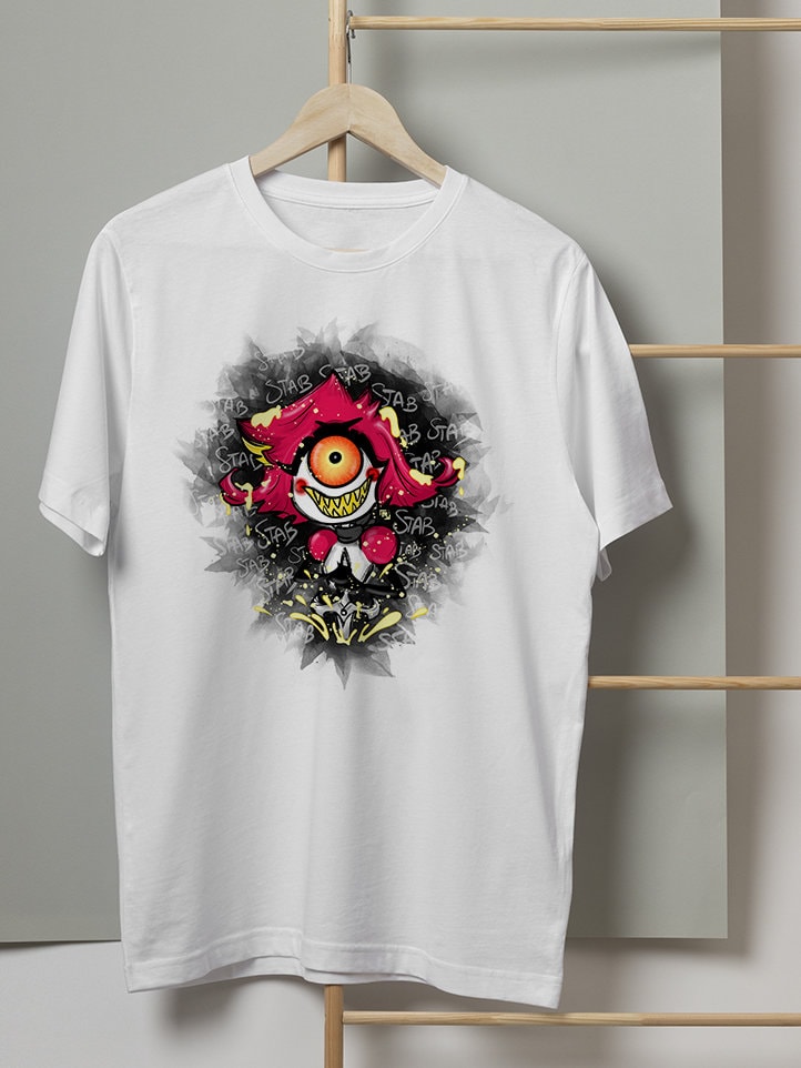 Niffty Hazbin Hotel T-shirt Unisex – Illustrazione Originale | Midnight Art