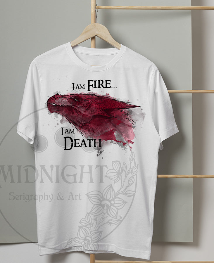 Smaug – I'm Fire, I'm Death T-Shirt Unisex | Midnight Art