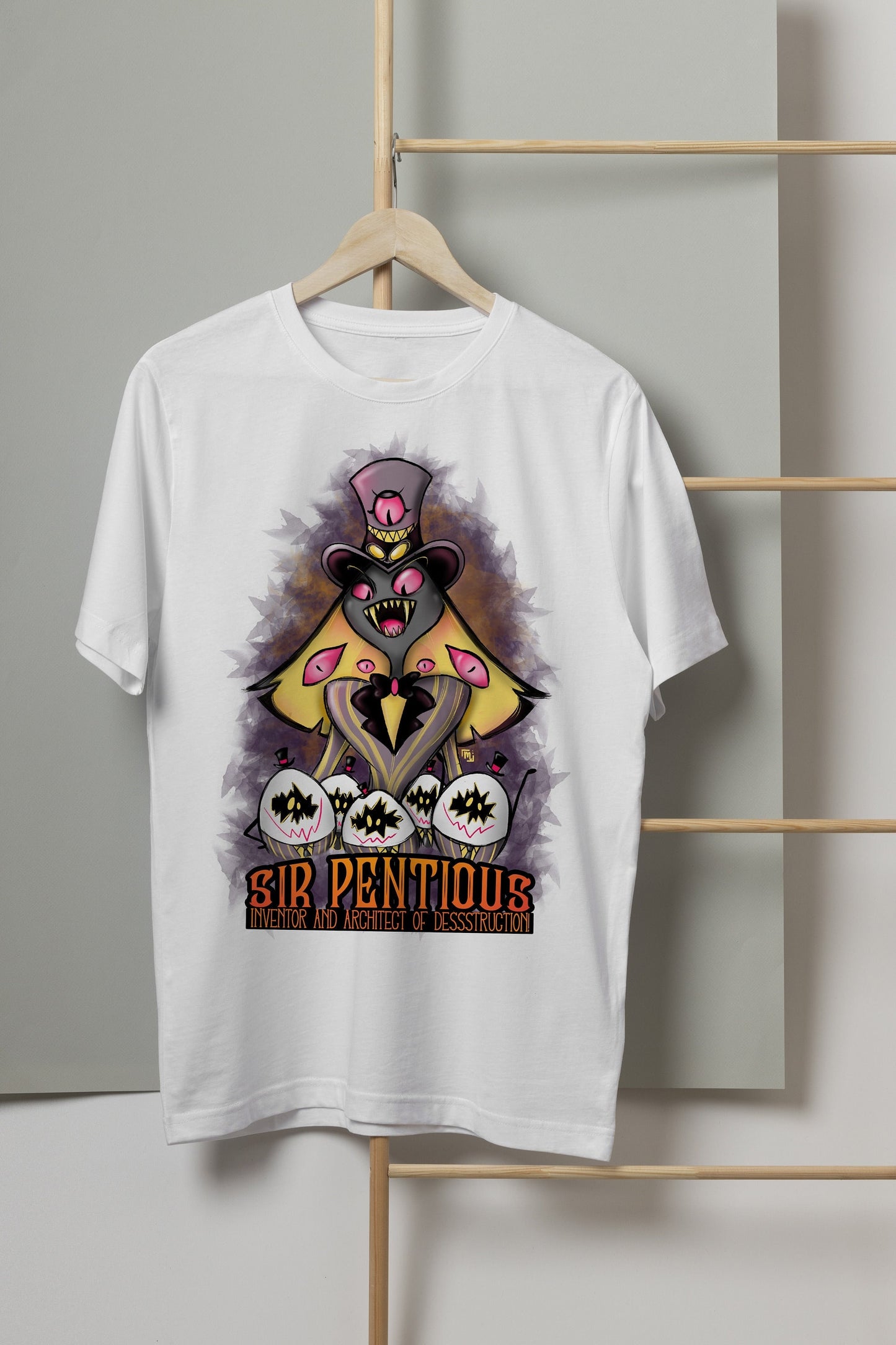 Sir Pentious Hazbin Hotel T-shirt Unisex – Illustrazione Originale | Midnight Art