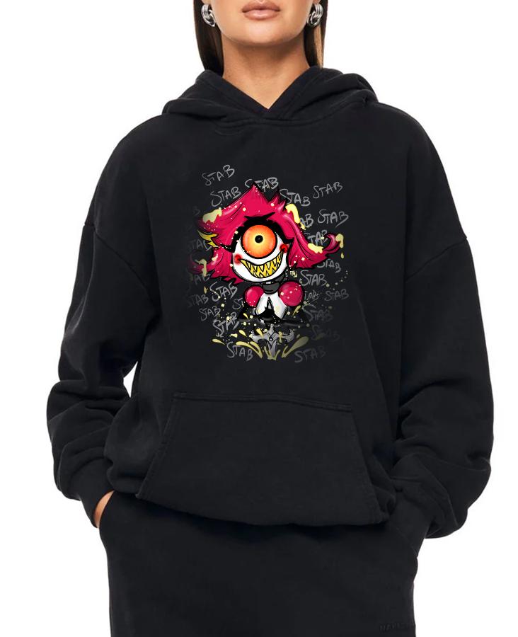Hazbin Hotel & Helluva Boss Hoodie Unisex – Illustrazione Originale | Midnight Art
