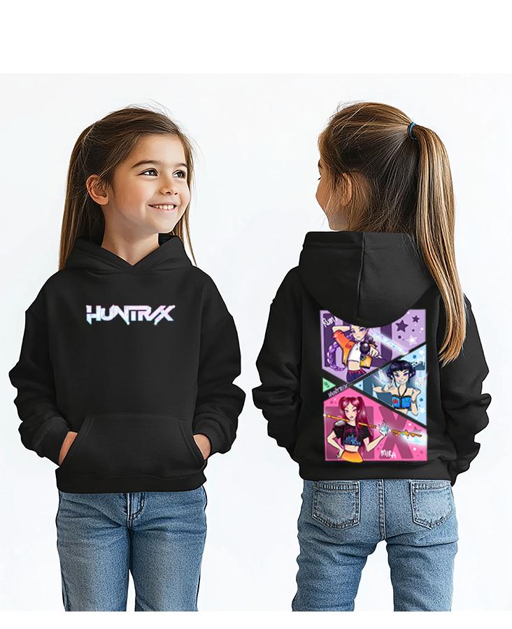 Felpa Bambino Huntrix Unisex – Kpop Demon Hunters (Rumi, Zoey & Mira) | Midnight Art