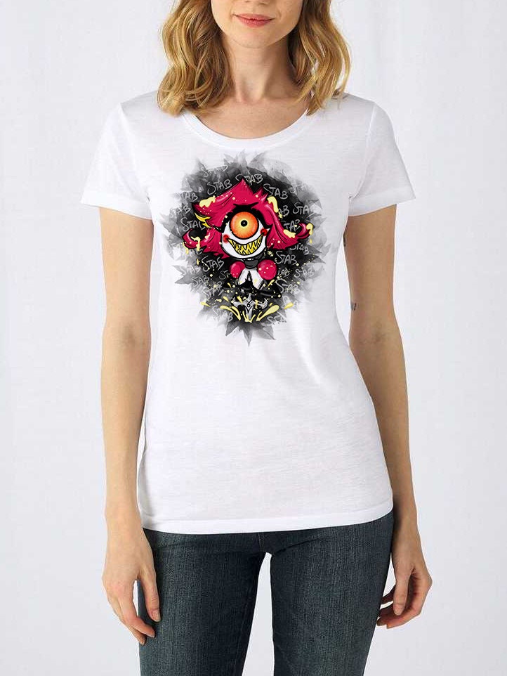 Niffty Hazbin Hotel T-shirt Donna – Illustrazione Originale | Midnight Art