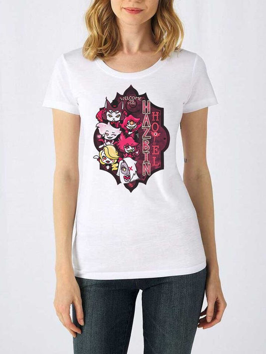 Hazbin Hotel T-shirt Donna – Illustrazione Originale | Midnight Art