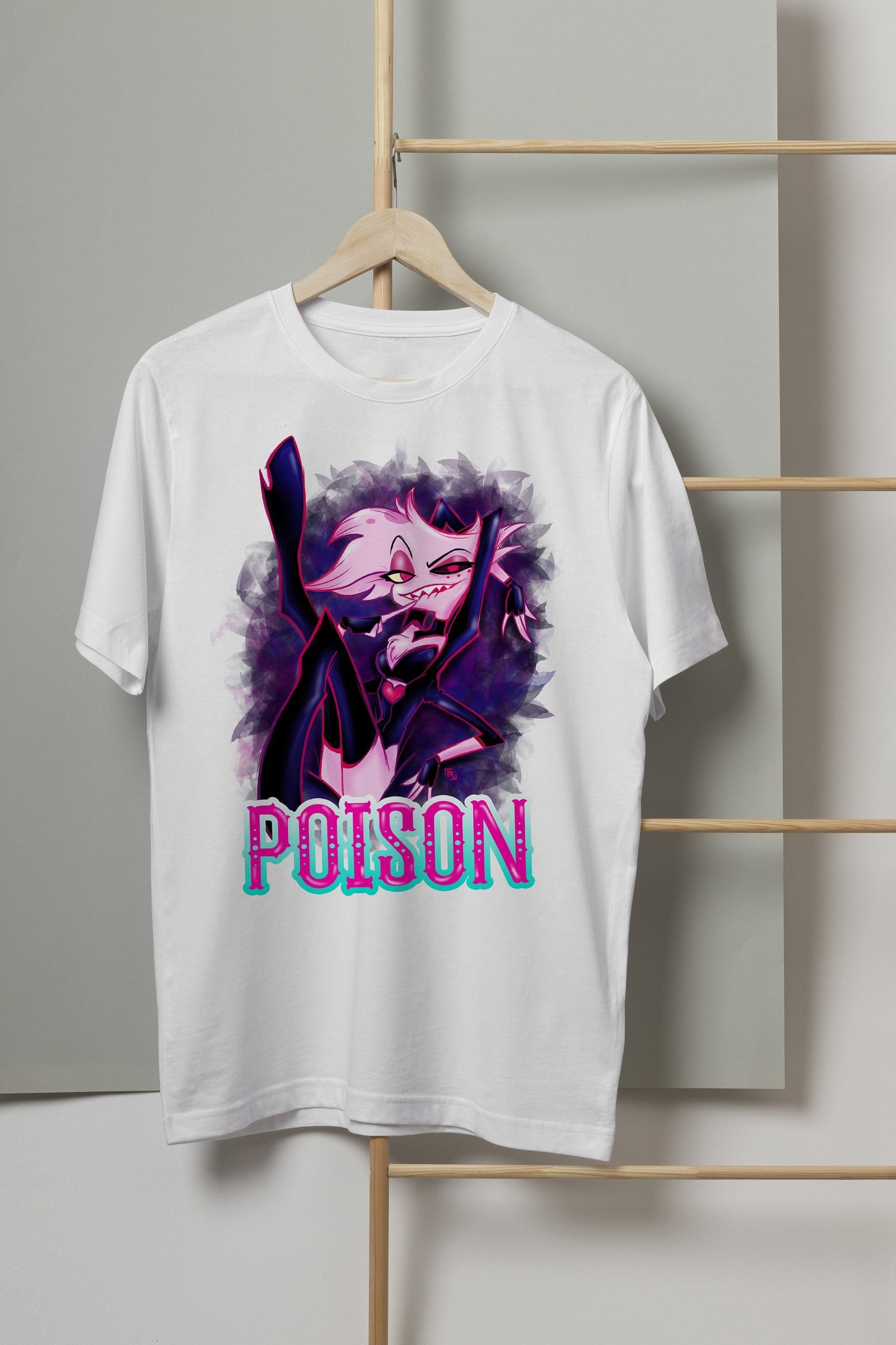 Angel Dust Hazbin Hotel T-shirt Unisex – Illustrazione Originale | Midnight Art