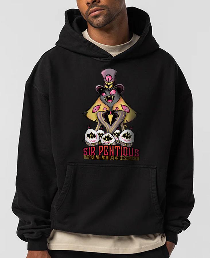 Hazbin Hotel & Helluva Boss Hoodie Unisex – Illustrazione Originale | Midnight Art