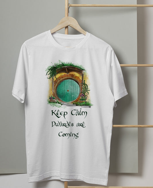 Keep Calm Dwarves Are Coming T-Shirt Unisex | Midnight Art