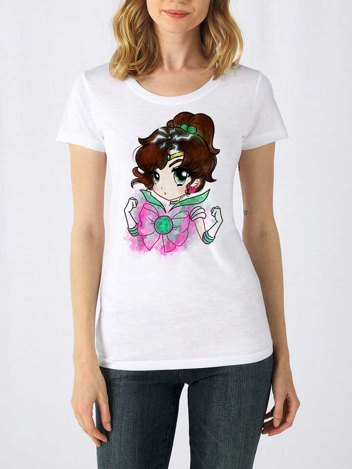 T-shirt Donna Sailor Moon – Illustrazione Originale | Midnight Art