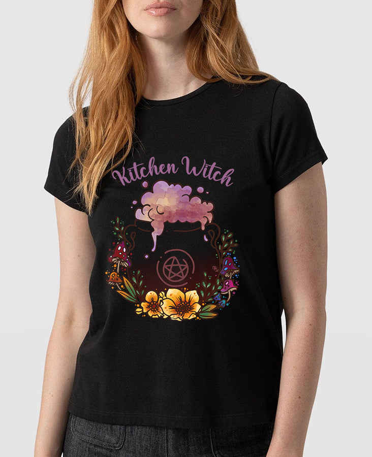 Kitchen Witch T-Shirt Donna | Midnight Art