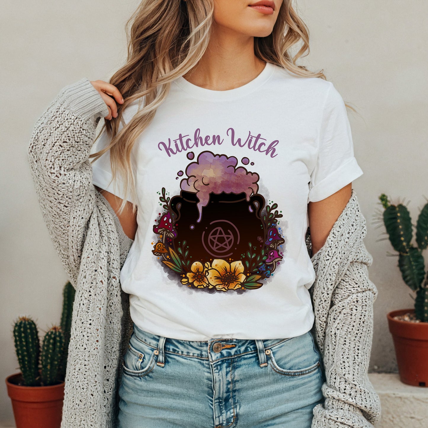 Kitchen Witch T-Shirt Donna | Midnight Art