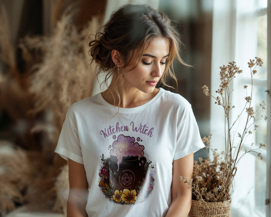 Kitchen Witch T-Shirt Donna | Midnight Art