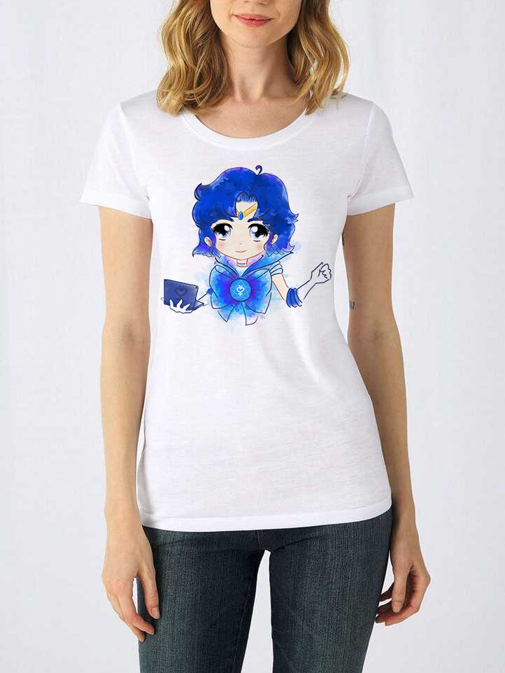 T-shirt Donna Sailor Moon – Illustrazione Originale | Midnight Art