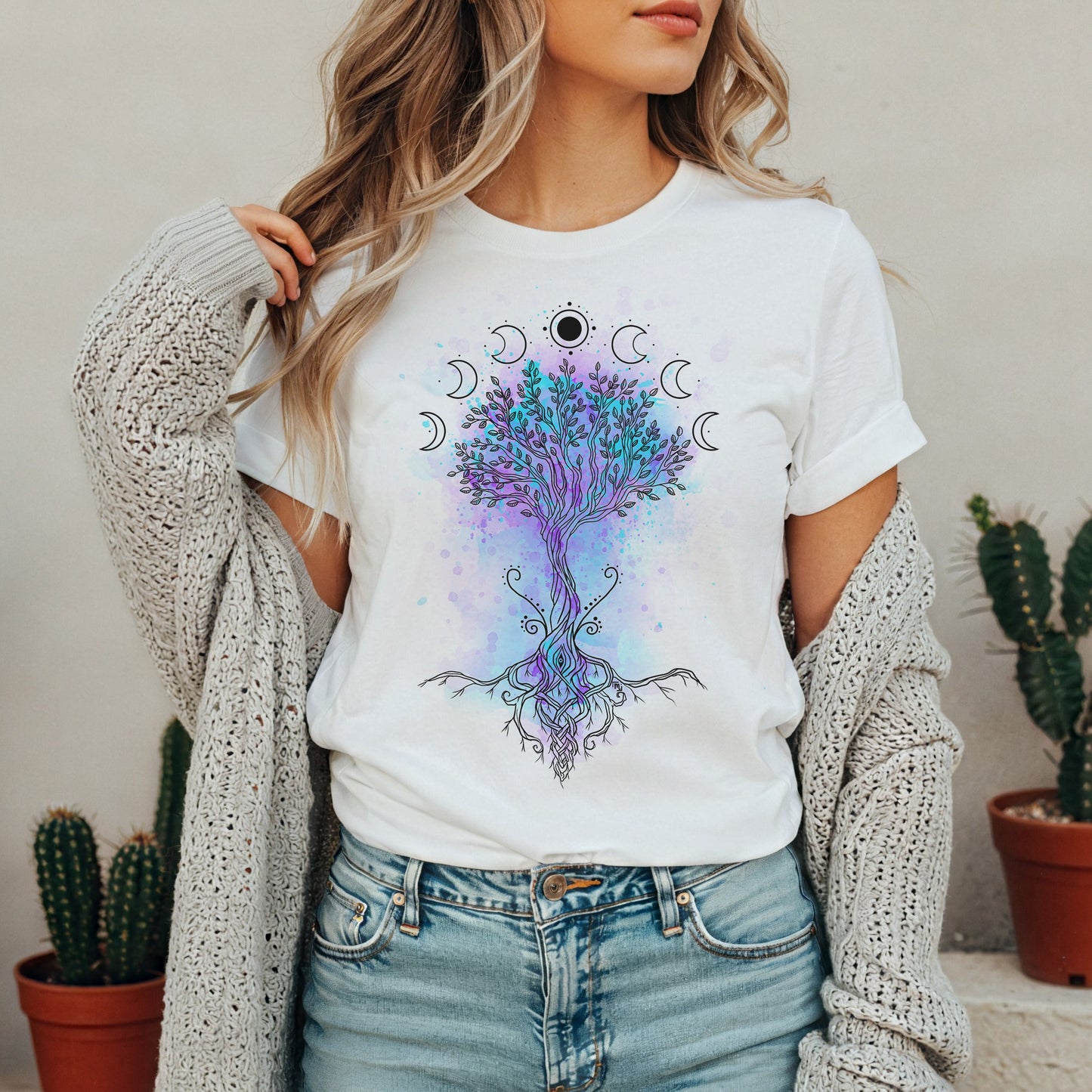 Moon Tree T-Shirt | Midnight Art