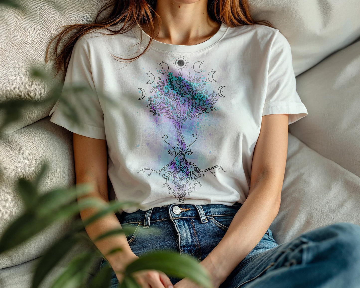 Moon Tree T-Shirt | Midnight Art