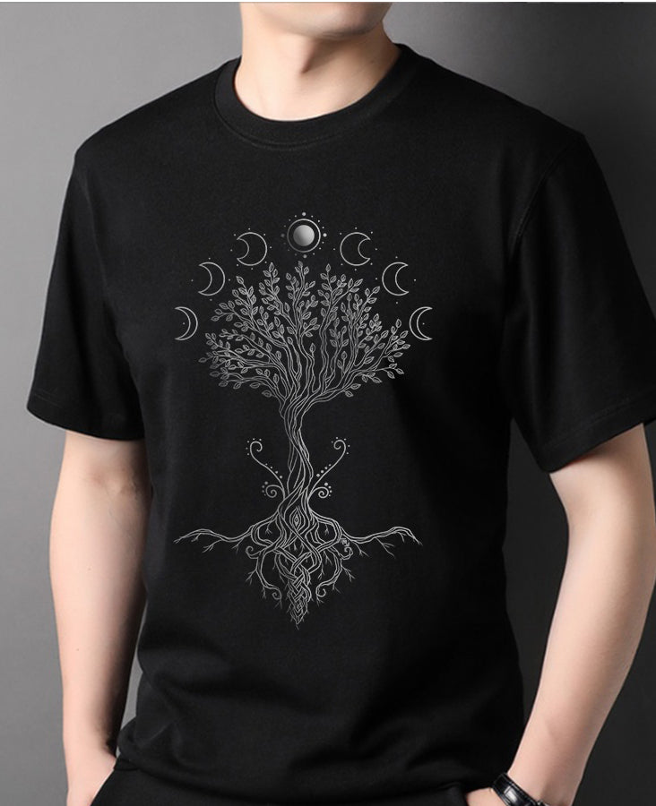 Moon Tree T-Shirt | Midnight Art