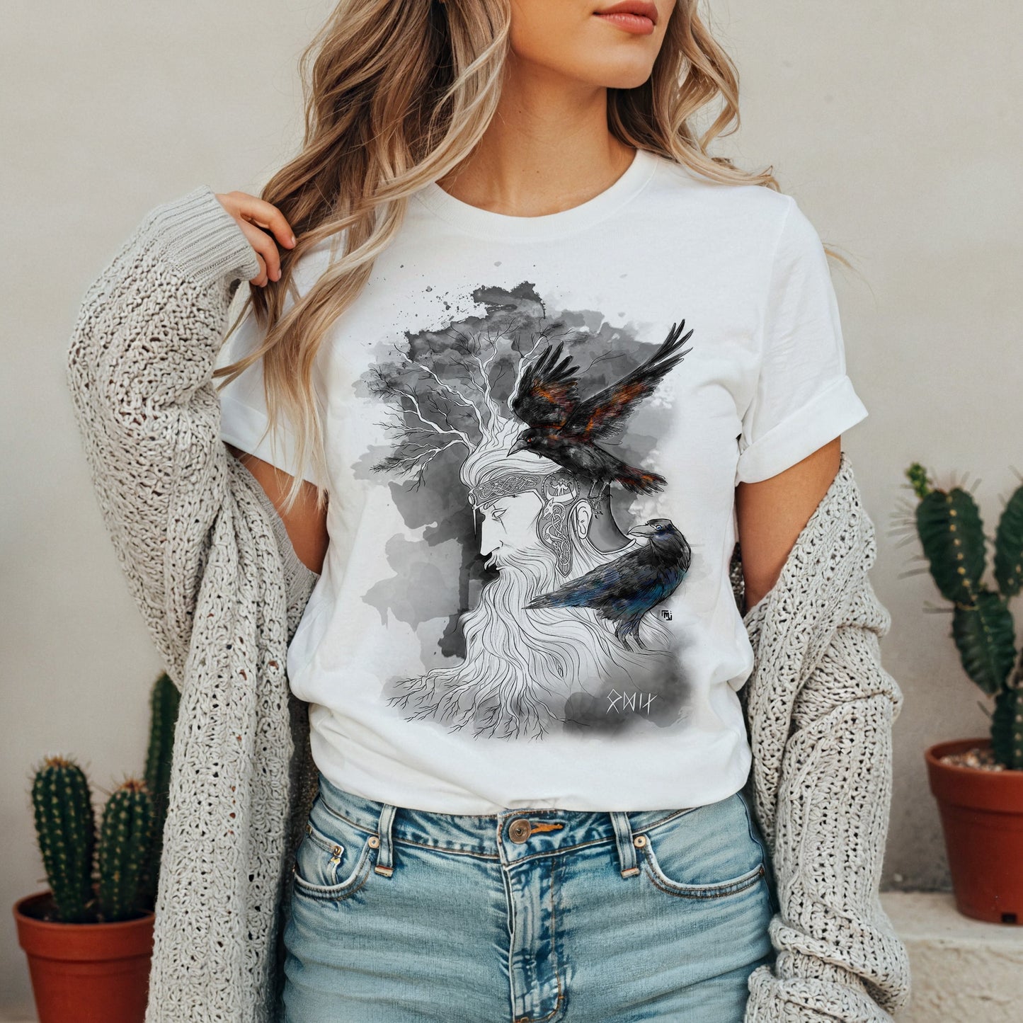 Odino T-Shirt Donna | Midnight Art