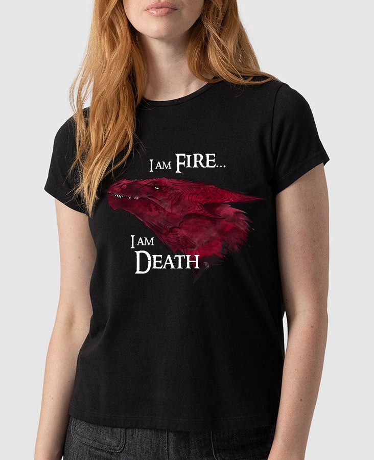 Smaug – I'm Fire, I'm Death T-Shirt Donna | Midnight Art