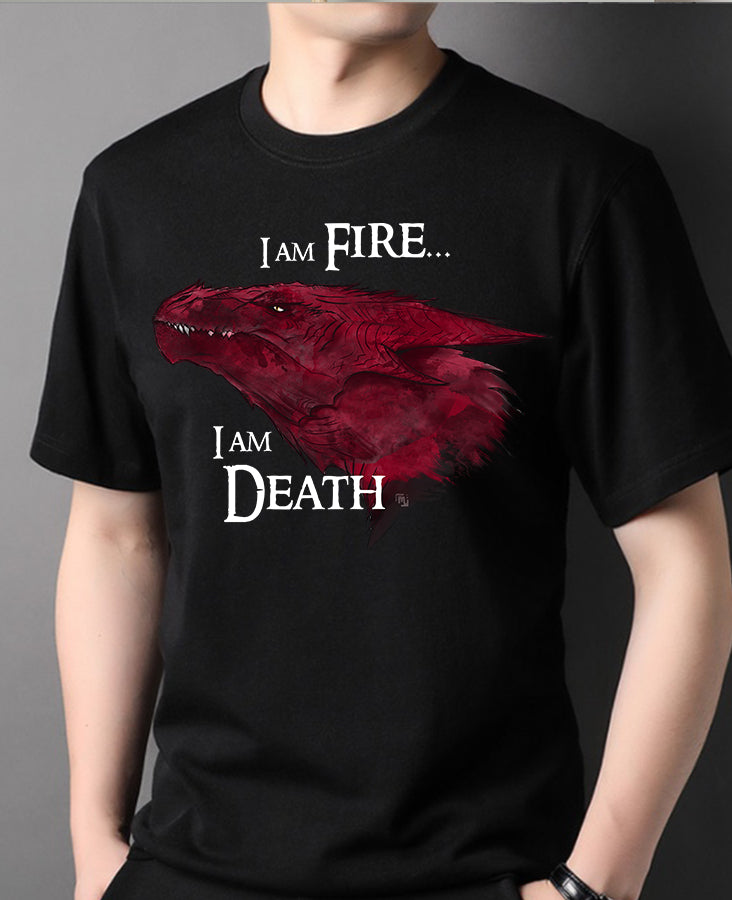Smaug – I'm Fire, I'm Death T-Shirt Unisex | Midnight Art