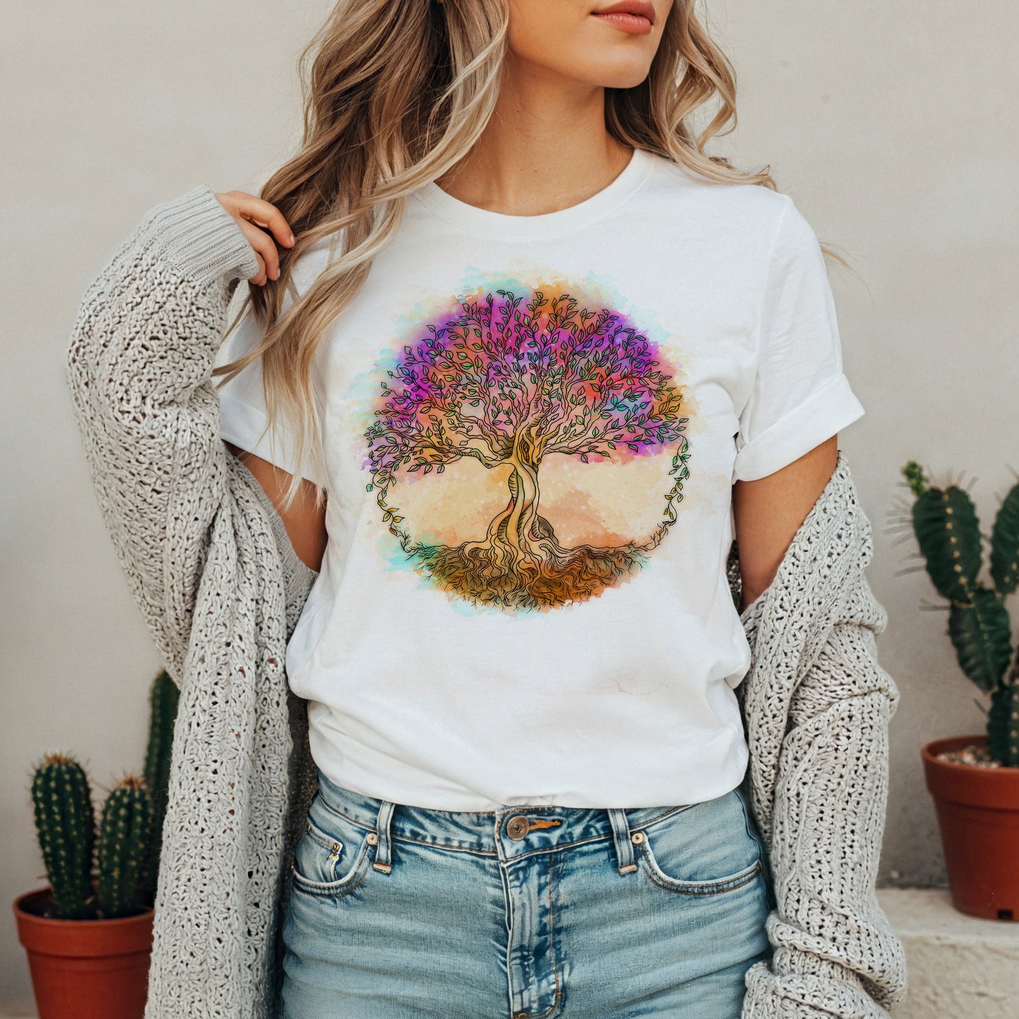 Yggdrasil T-Shirt Donna | Midnight Art