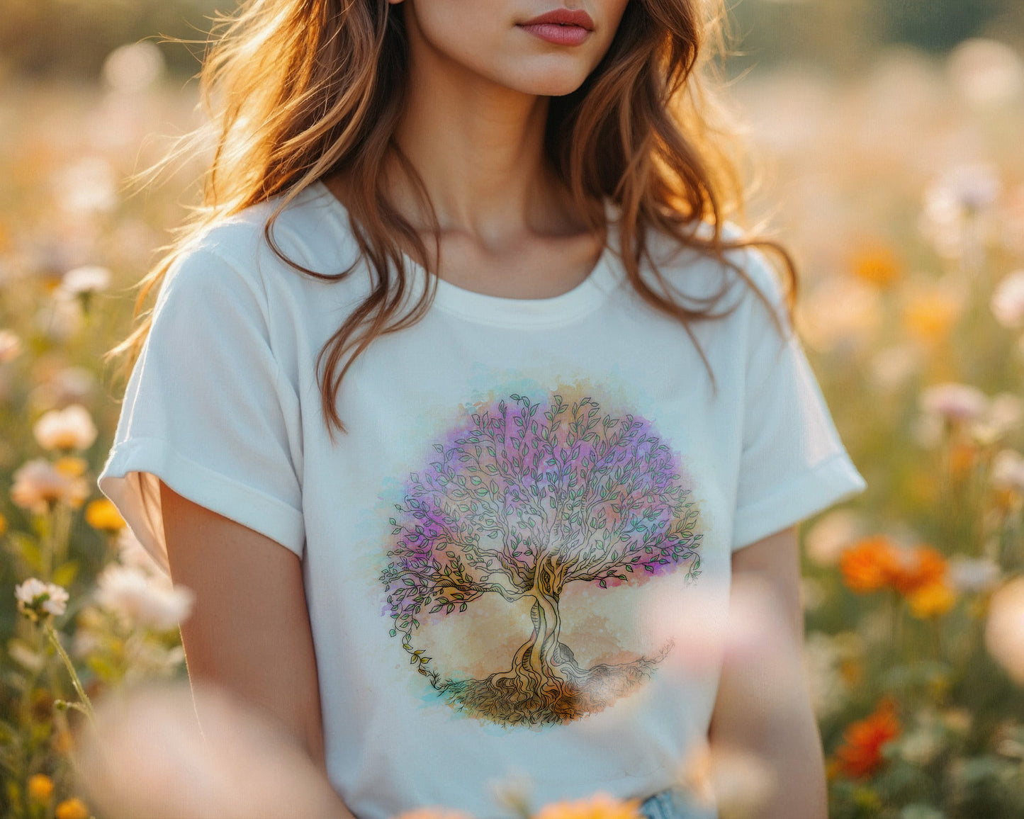 Yggdrasil T-Shirt Donna | Midnight Art